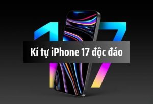 Kí tự Iphone 17