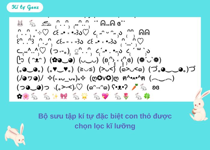 kí tự con thỏ
